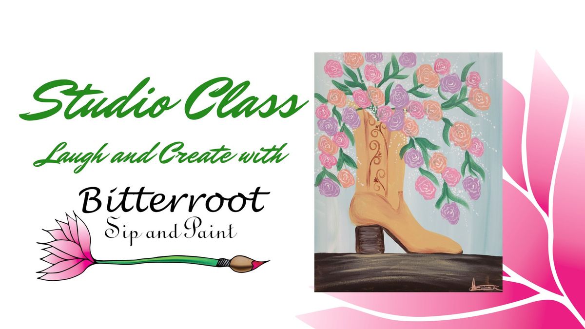 Studio Class- Floral Boot