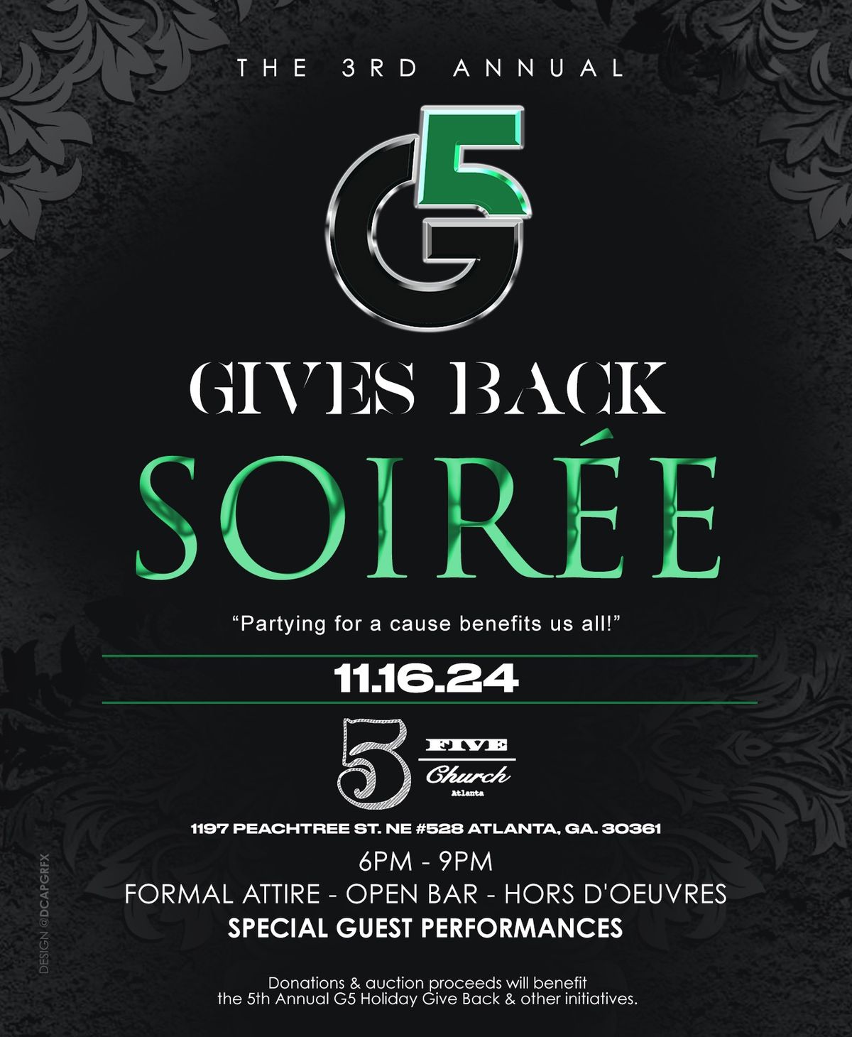 3rd Annual G5 Gives Back Soiree