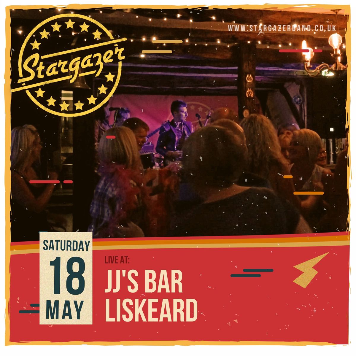 Stargazer Live at JJ\u2019s Bar, Liskeard