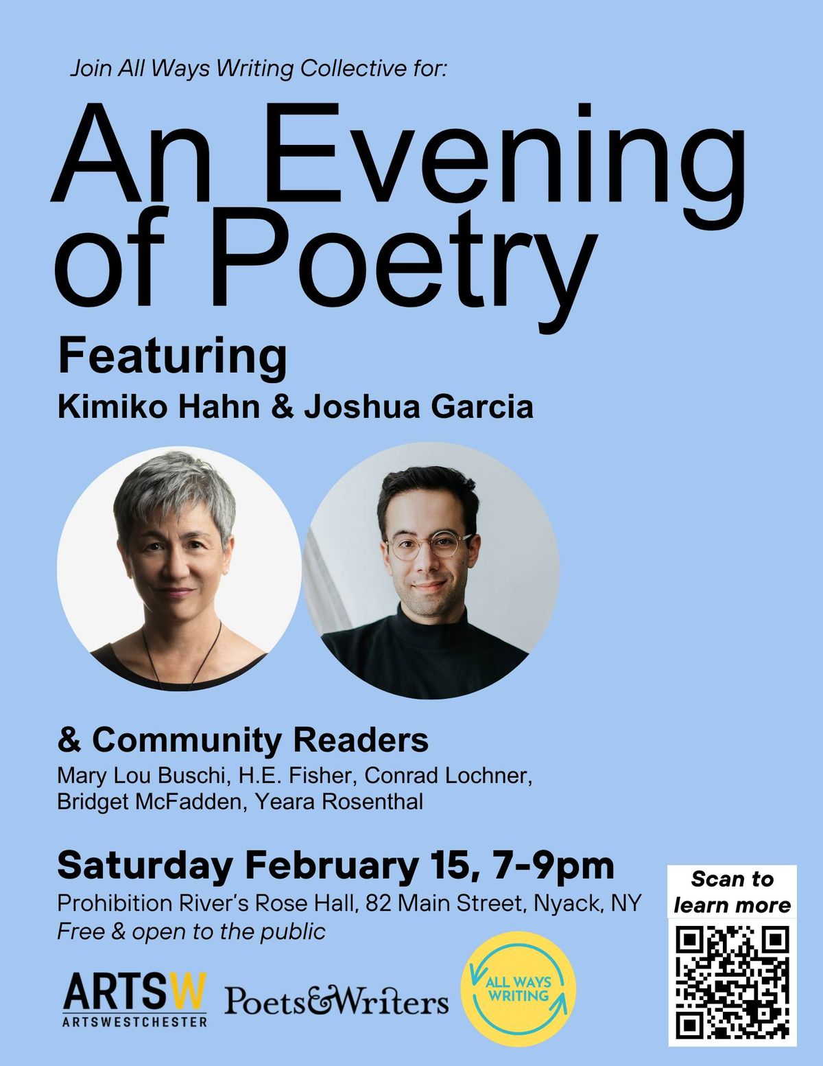 Evening of Poetry featuring Kimiko Hahn & Joshua Garcia