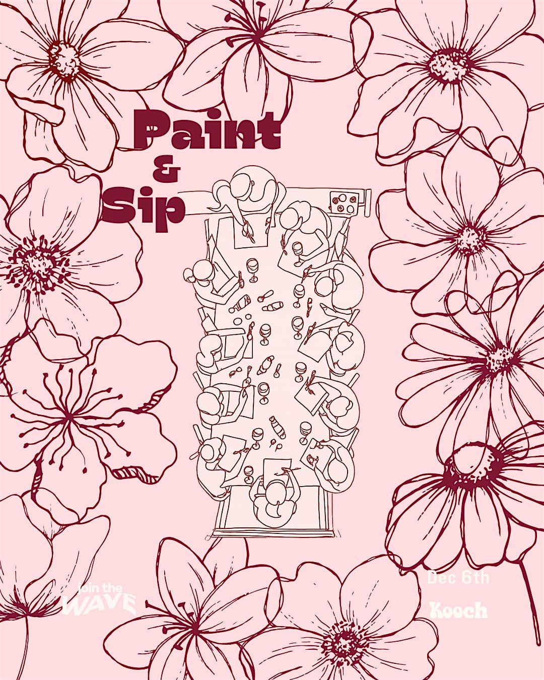 Paint & Sip | Masterpiece or Mess? You Decide.