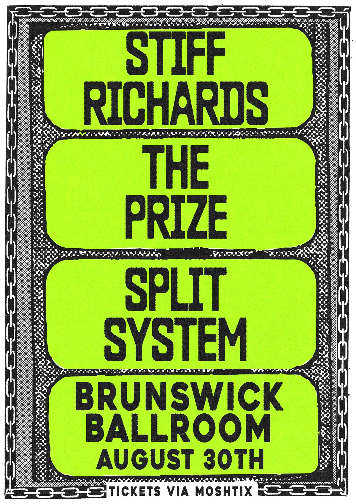 Stiff Richards, The Prize and Split System | Brunswick Ballroom