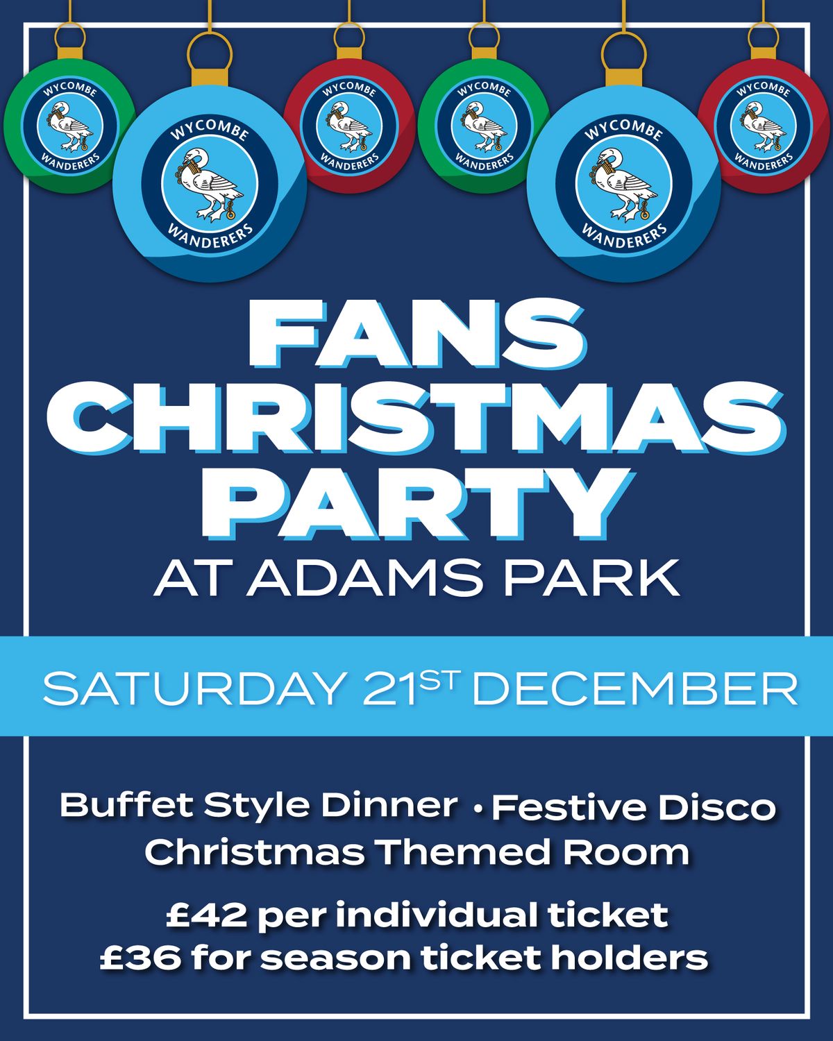 Fans Christmas Party at Adams Park