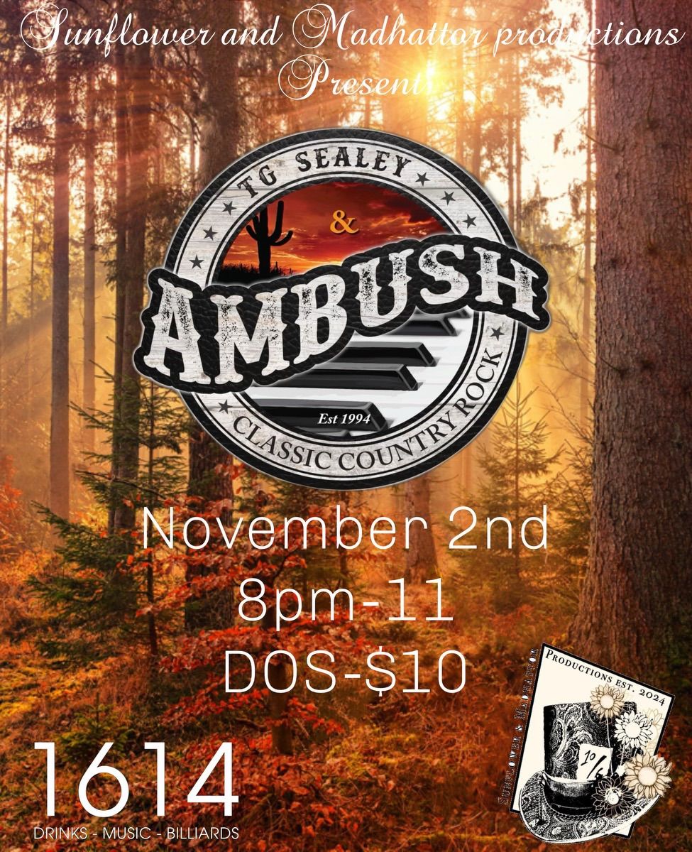 TG Sealey & The Ambush Band debuts at 1614 Drinks~Music~Billiards