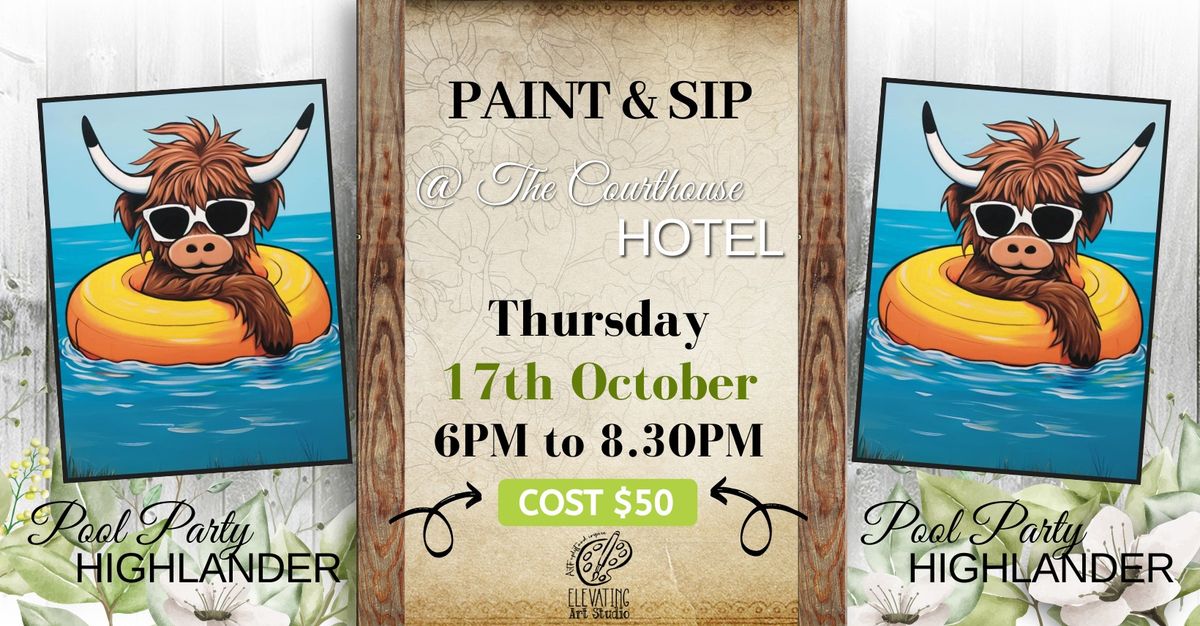 Paint & Sip @ The Courthouse Hotel