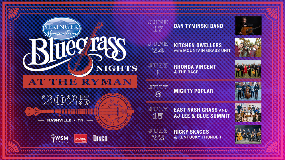 Springer Mountain Farms Bluegrass Nights at Ryman Auditorium