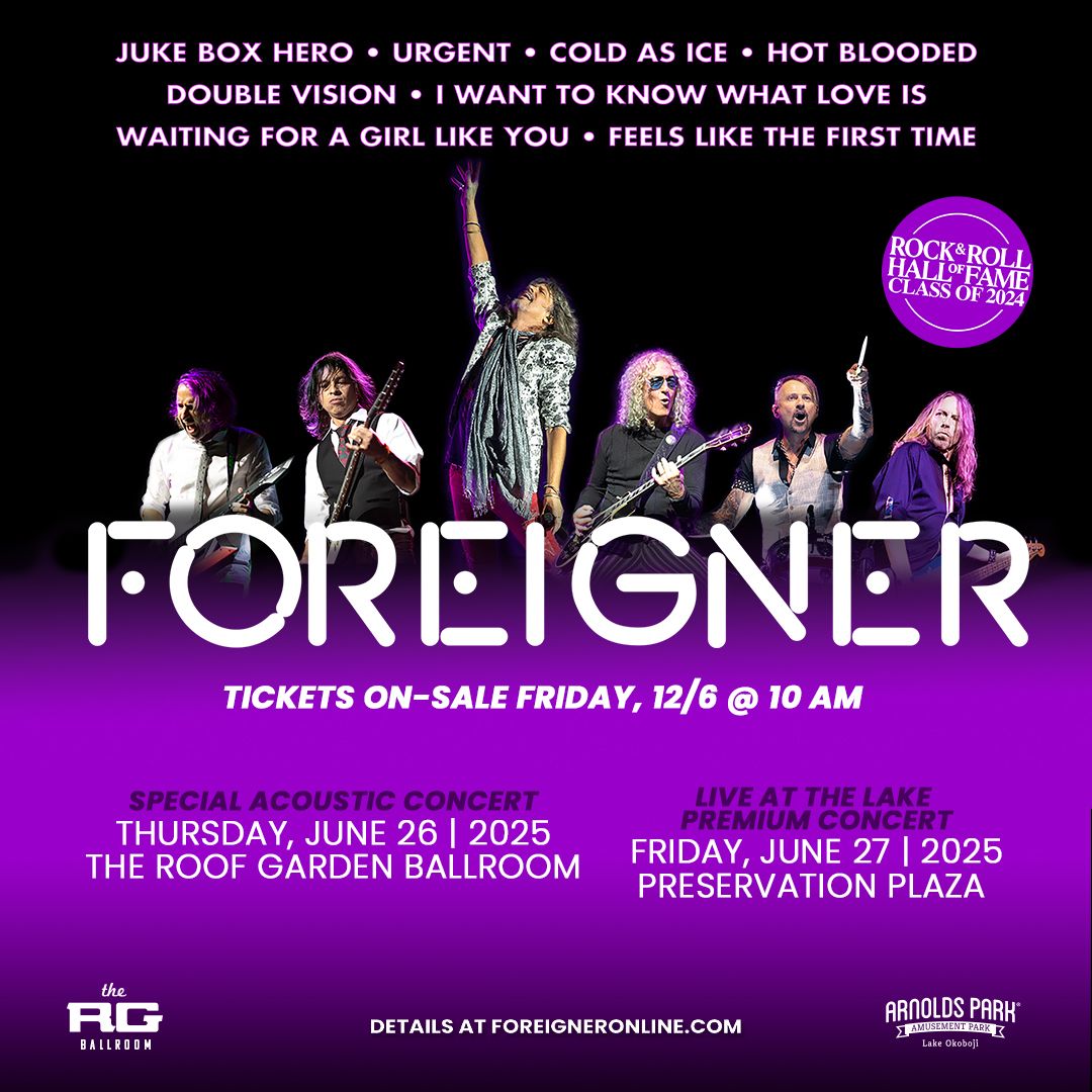 Foreigner at Arnolds Park Amusement Park