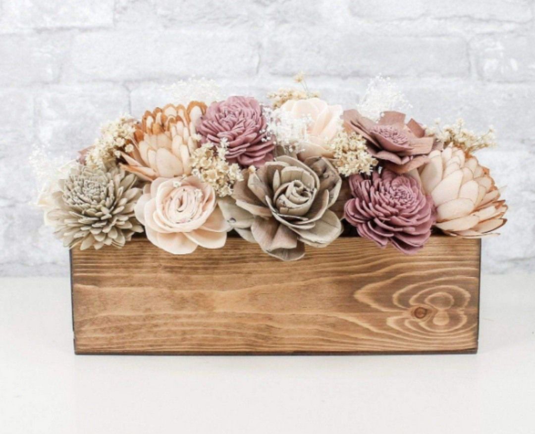 Wood Flower Arrangements