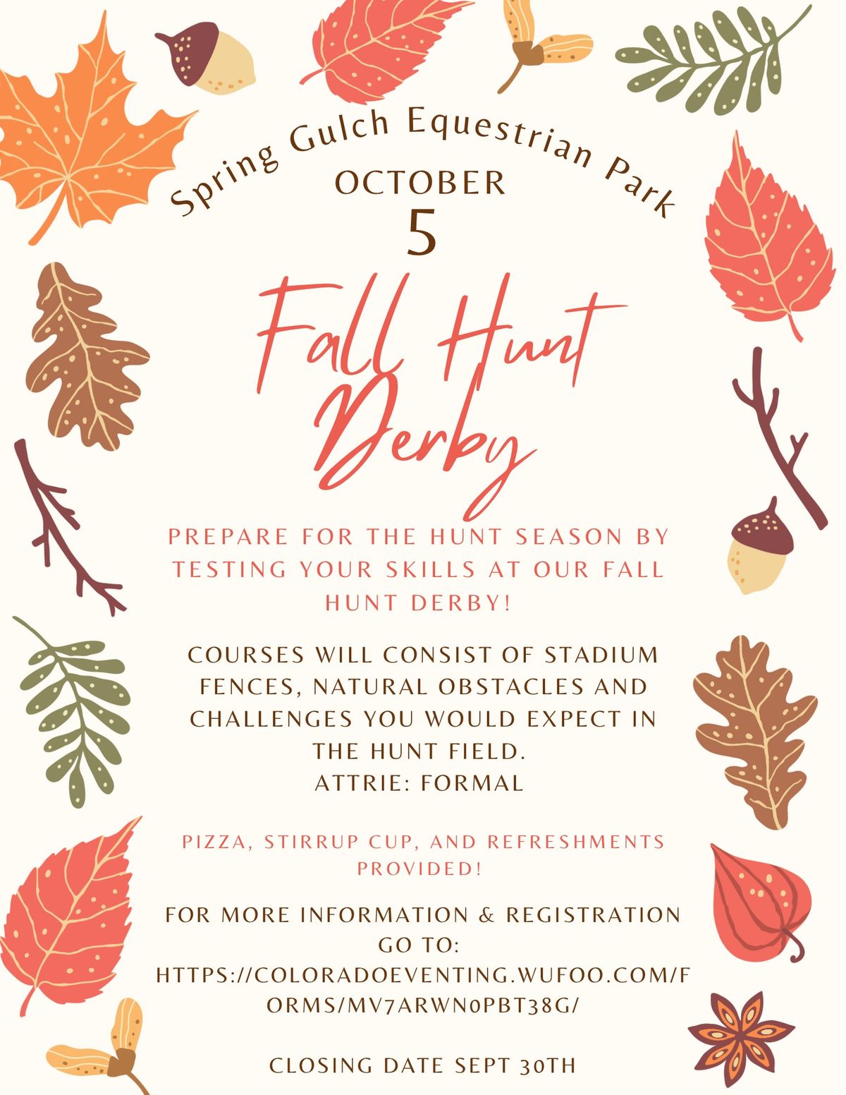 Fall Hunt Derby 