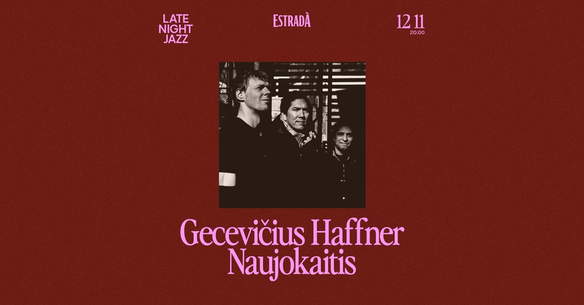 Late Night Jazz: Gecevi\u010dius \u2022 Haffner \u2022 Naujokaitis  