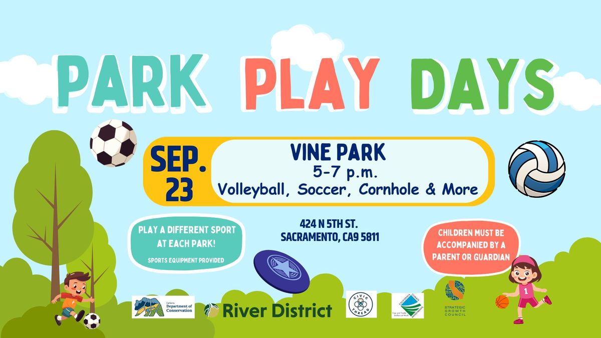 Park Play Days @ Vine Park 