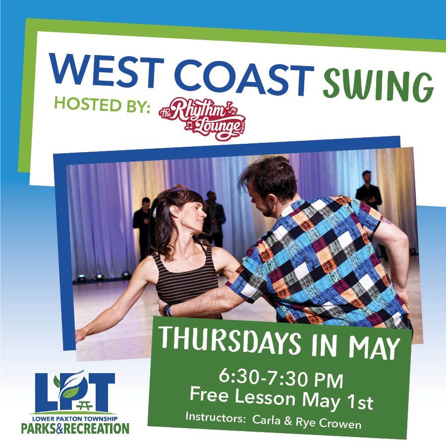 West Coast Swing Beginner-6 Week Series, Starts Thurs, May 1, 2025