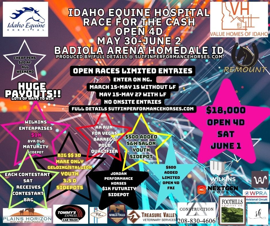 Idaho Equine Hospital Race For The Cash