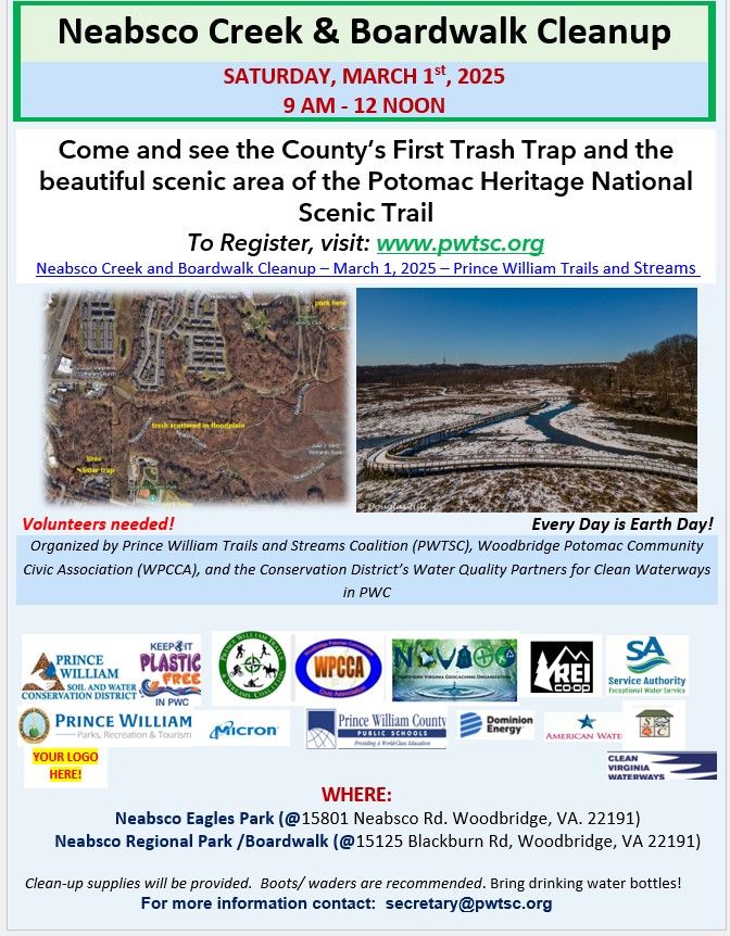 Annual Water Cleanup Event in Neabsco Creek Watershed