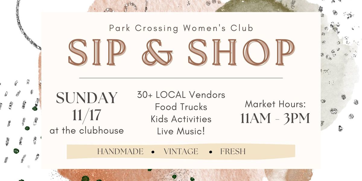 Fall Sip & Shop Market | Hosted by Park Crossing Women's Club