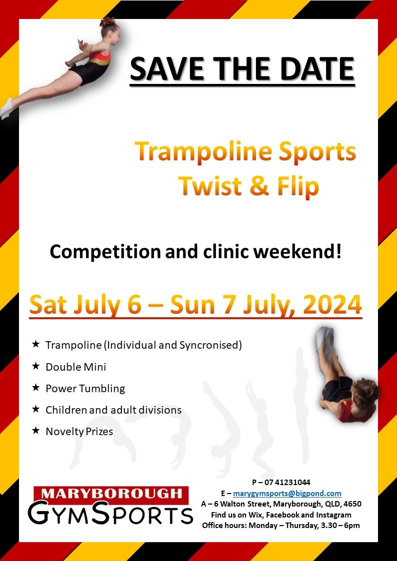 Twist and Flip Trampoline and Tumbling Weekend
