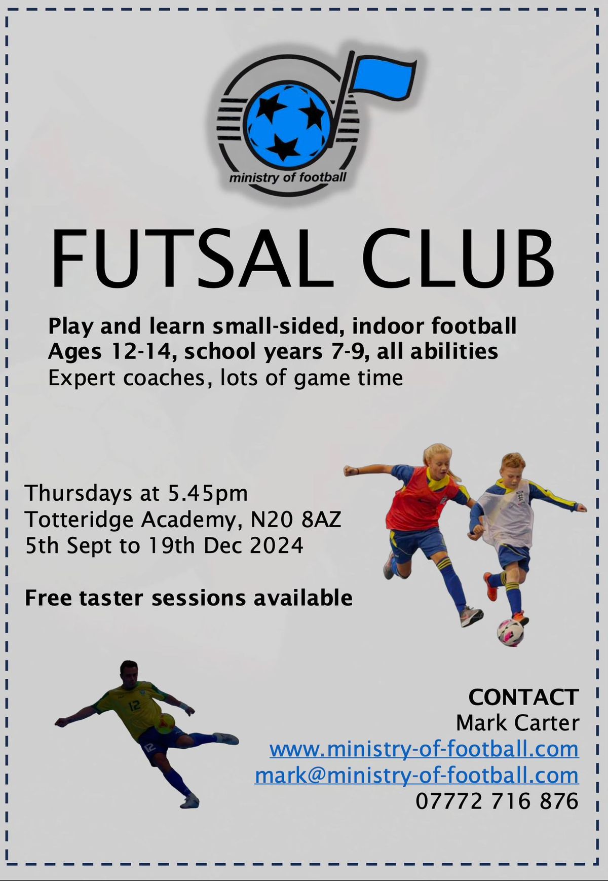 Futsal Club, ages 12-14