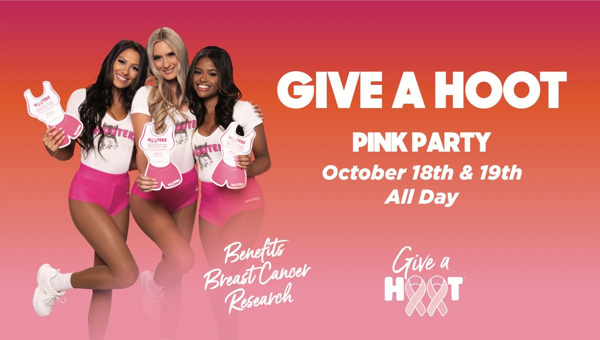 Give A Hoot Pink Party at Hooters of Potomac Mills