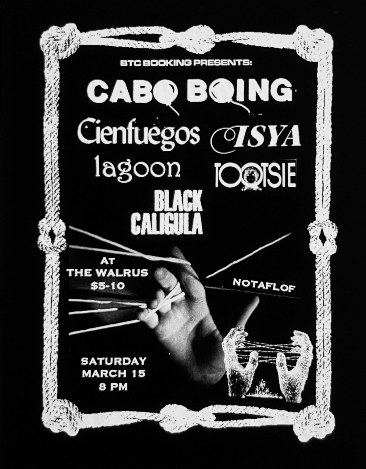 Cabo Boing, Lagoon, Cienfuegos, Tootsie, Black Caligula, DJ Jas000n