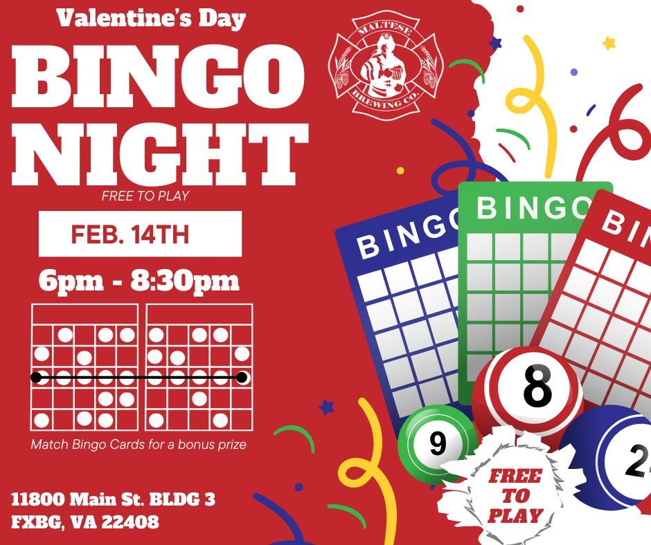 Valentine's Bingo @ Maltese Brewing Co.