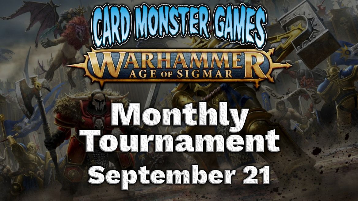 Age of Sigmar: Monthly Tournament - September