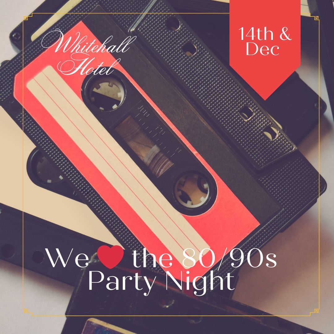 We love the 80\/90s Christmas Party