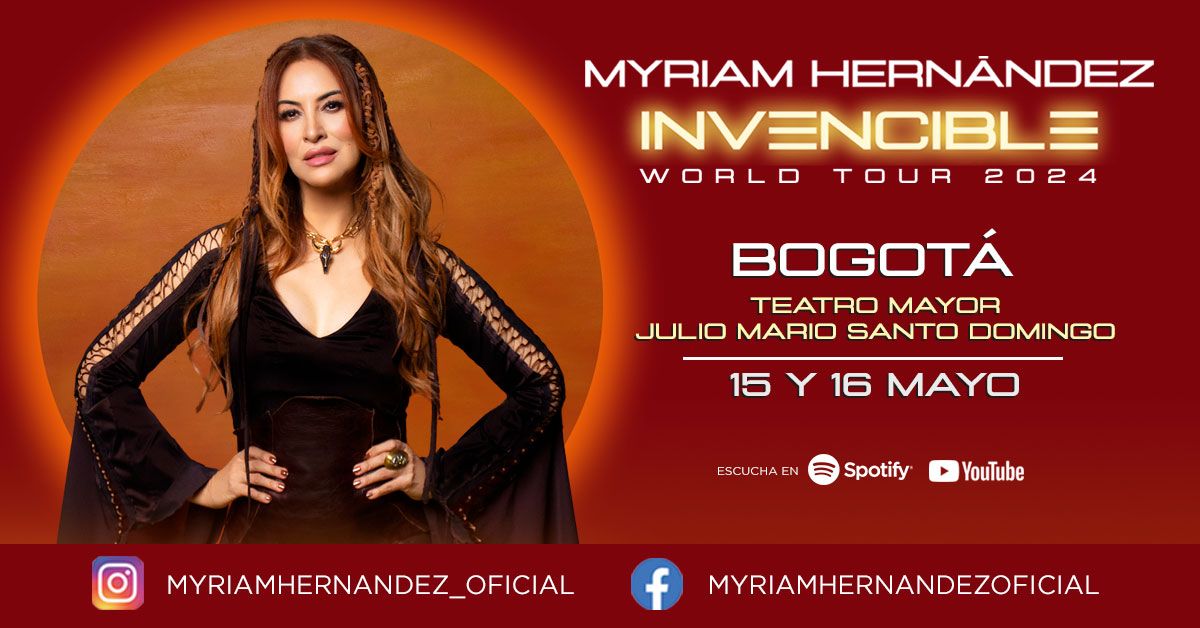 Myriam Hern\u00e1ndez en Bogota, MOVISTAR ARENA