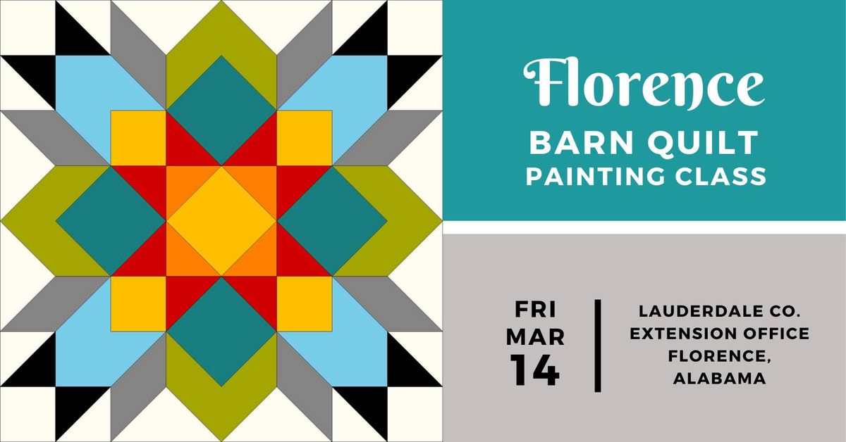 Florence Barn Quilt Painting Class 