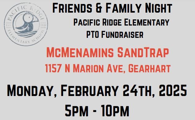 Friends & Family Night @ McMenamins SandTrap