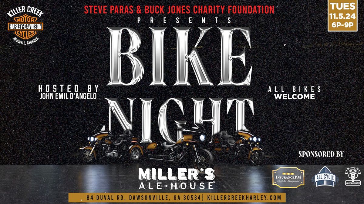 The last Buck Jones Bike Night at Miller Ale House