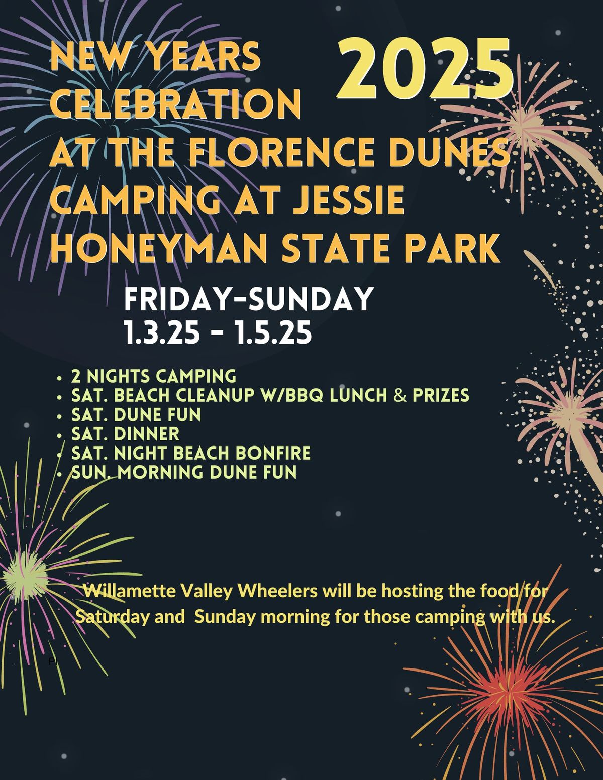 Willamette Valley Wheelers New Year Celebration 