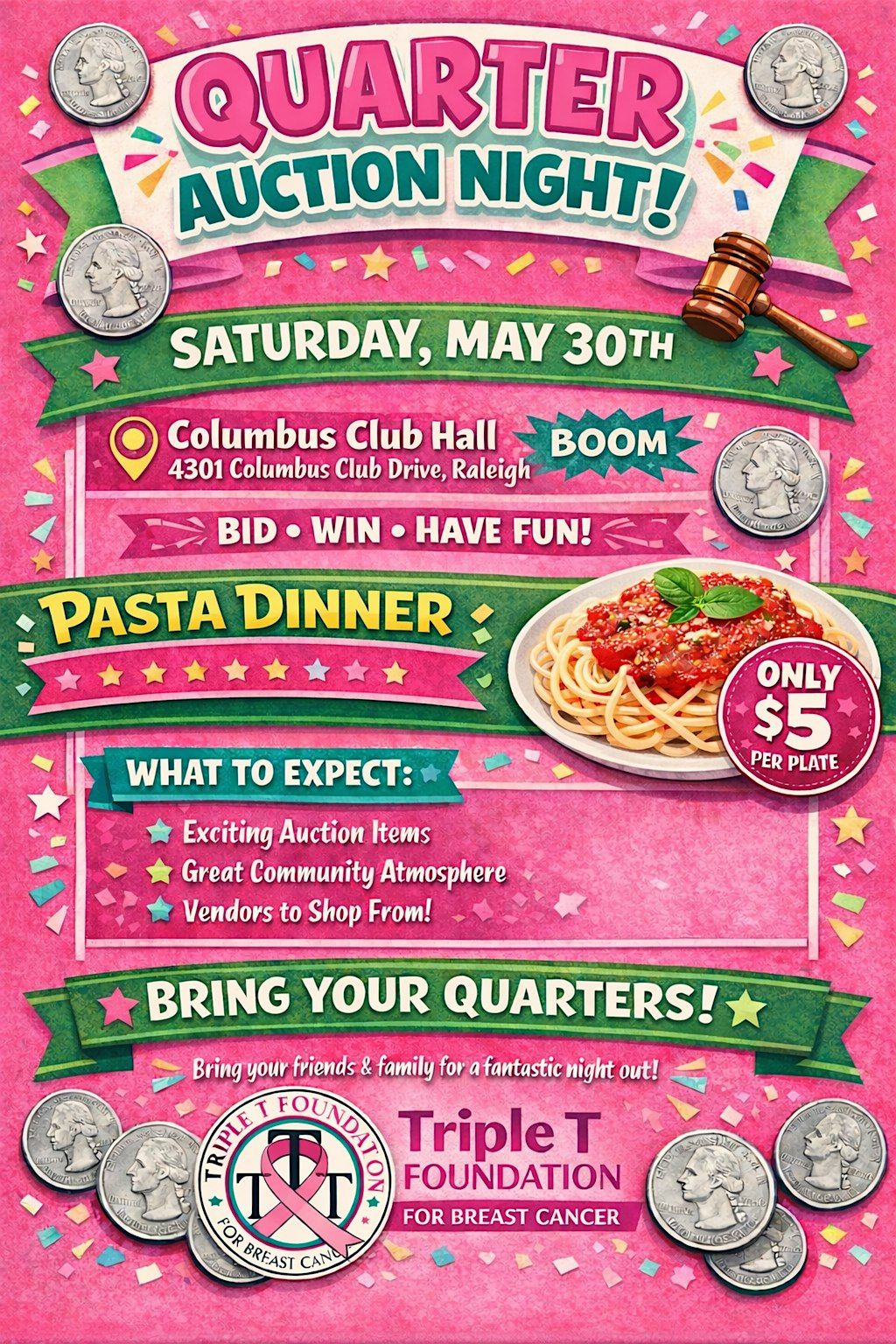 Quarter Auction Night!