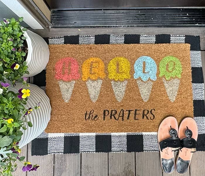 Mats and Mimosas Doormat Workshop 