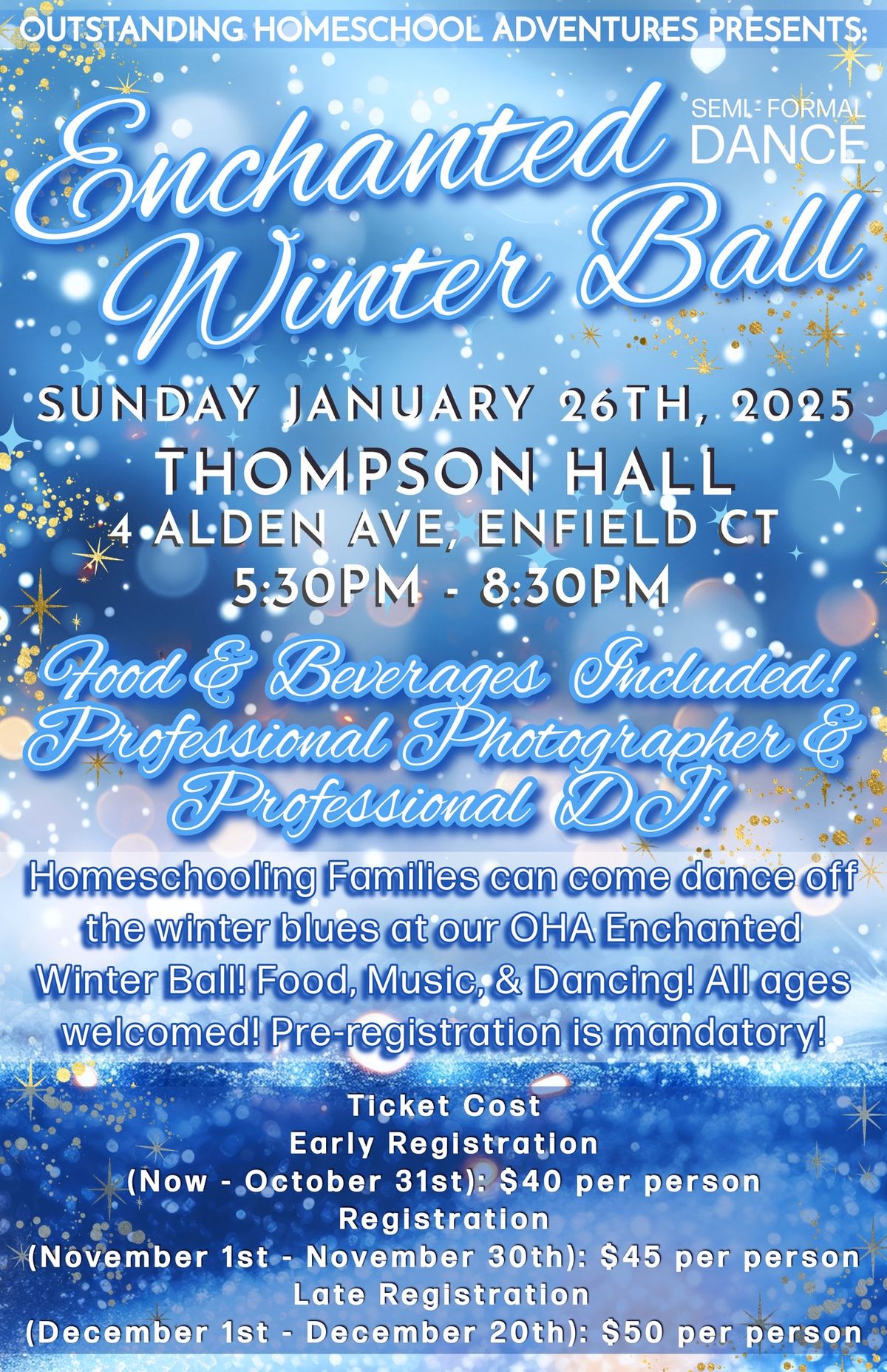 Enchanted Winter Ball! - A Family Semi-Formal Event!