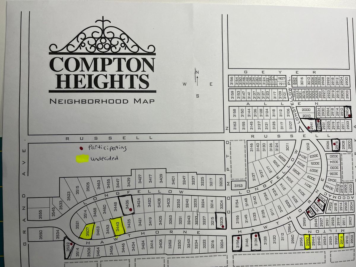 Compton Heights neighborhood wide yard sale