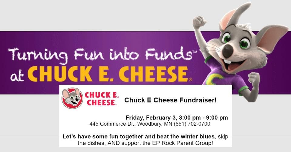 EP Rock Chuck E Cheese Fundraiser