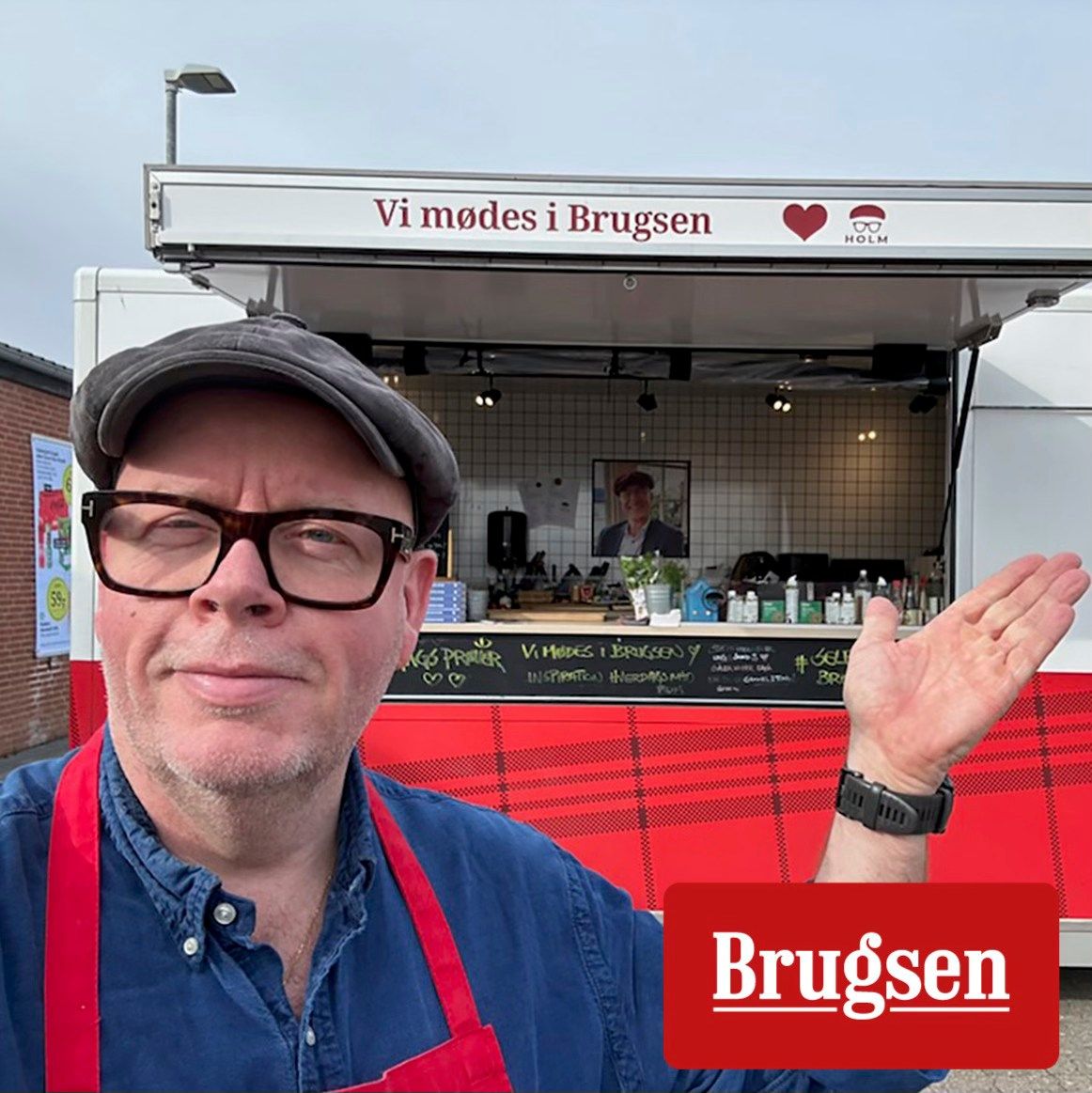 Bes\u00f8g af Claus Holm og hans Foodtruck