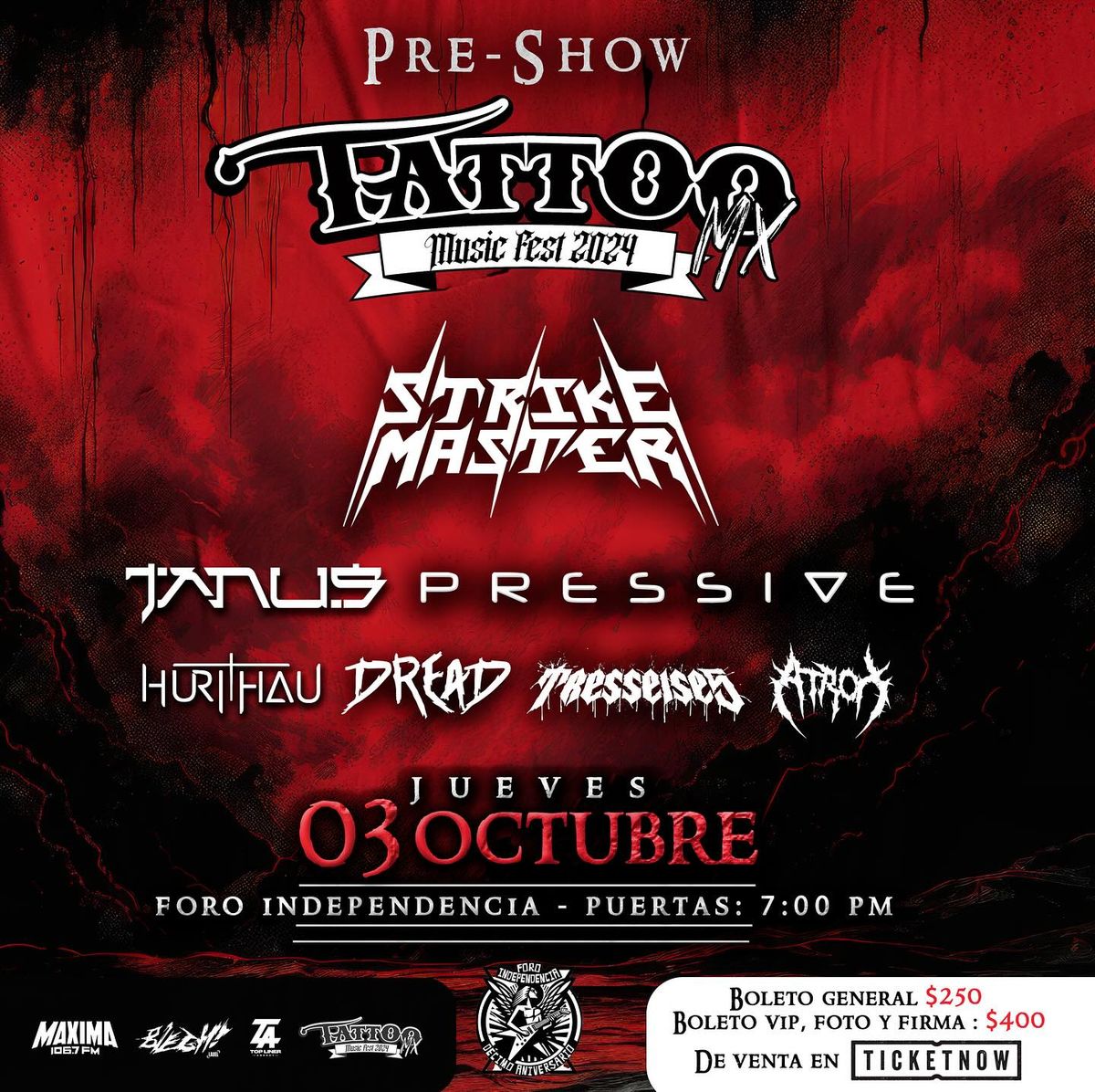 Preshow Tattoo Music Fest Mx