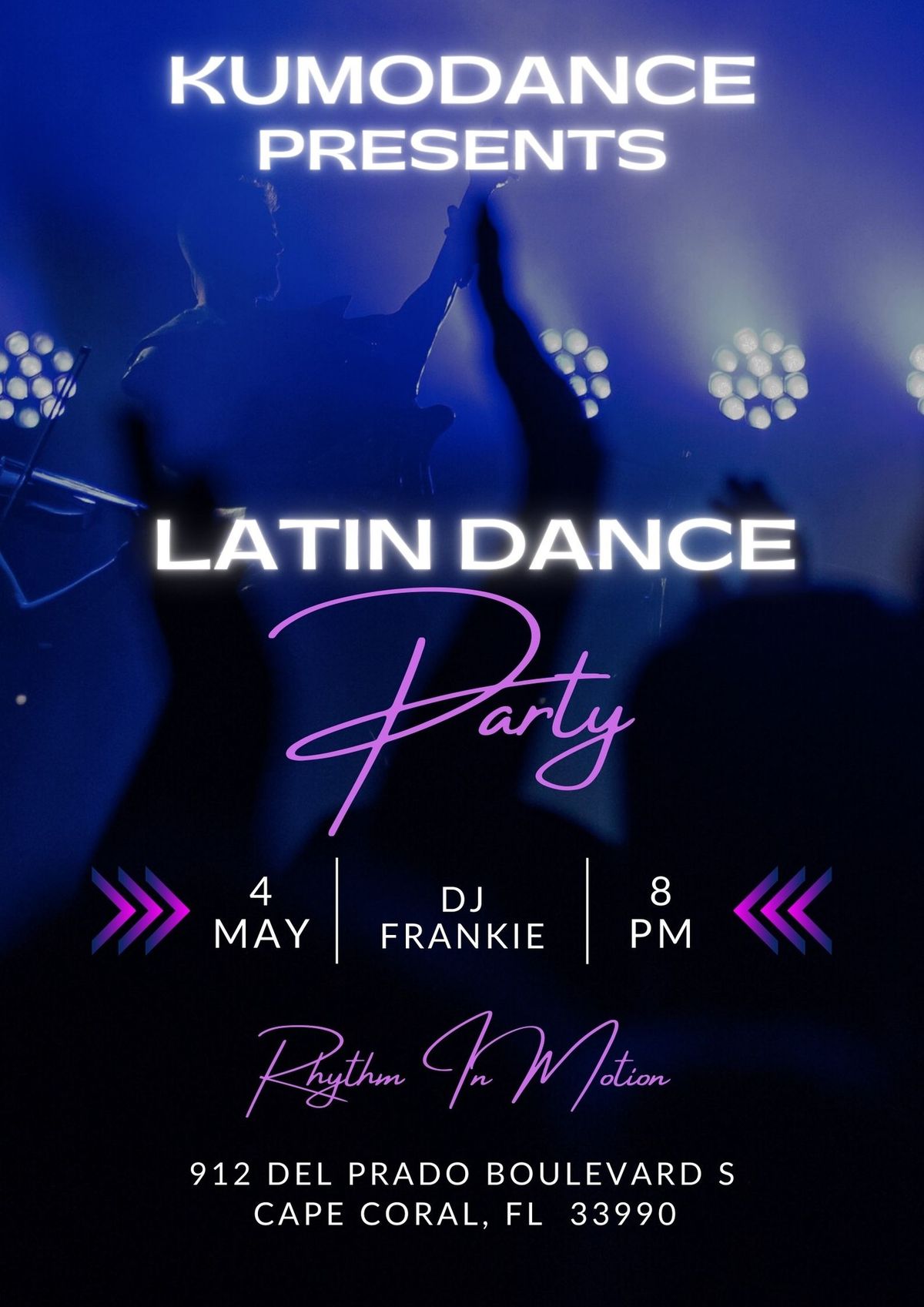 May 2024 Latin Dance Workshop and Dance Party!!