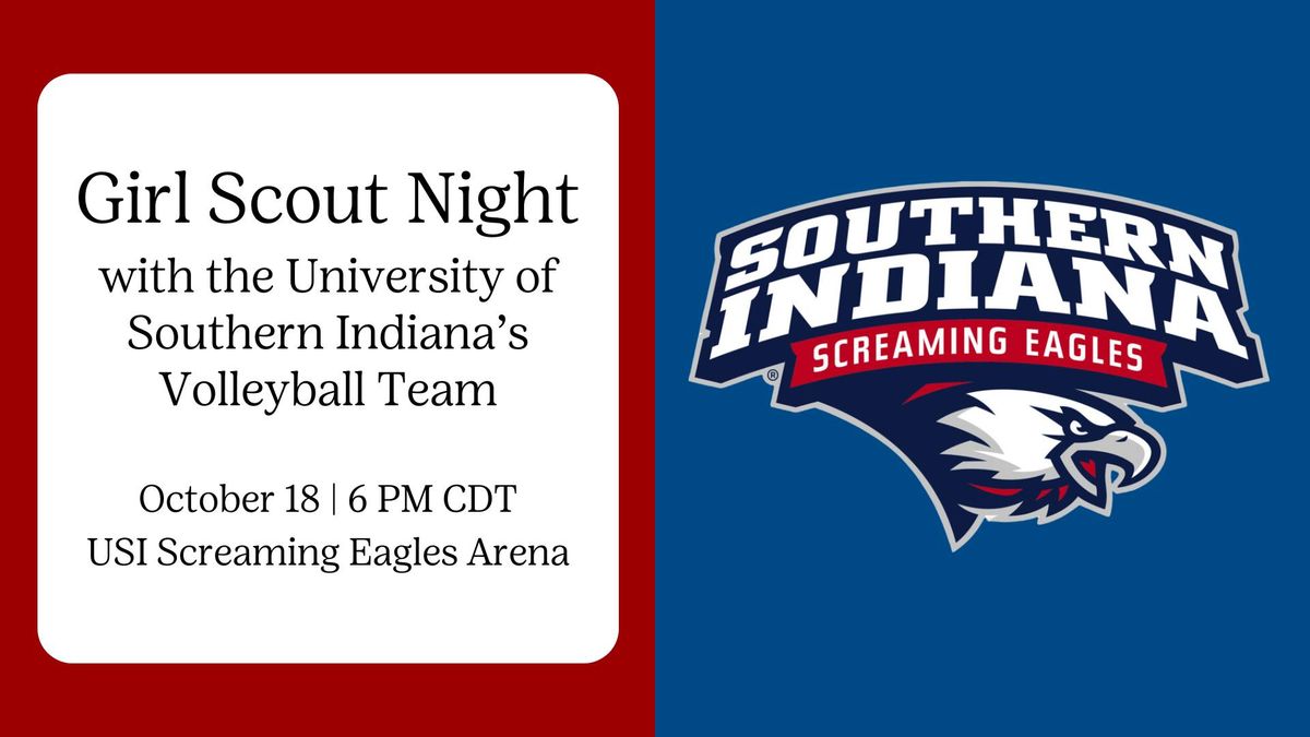 Girl Scout Night with USI Volleyball