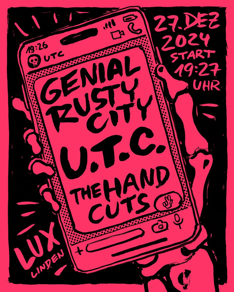 GENIAL RUSTY CITY, U.T.C. & THE HAND CUTS - Hannover - LUX