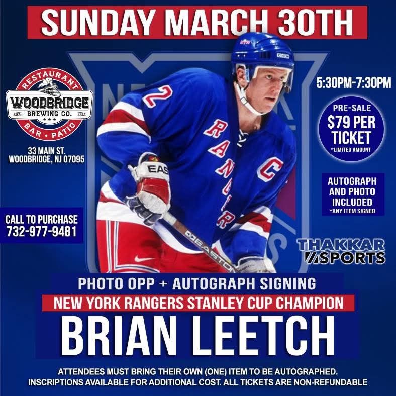 NY RANGERS HOF BRIAN LEETCH 