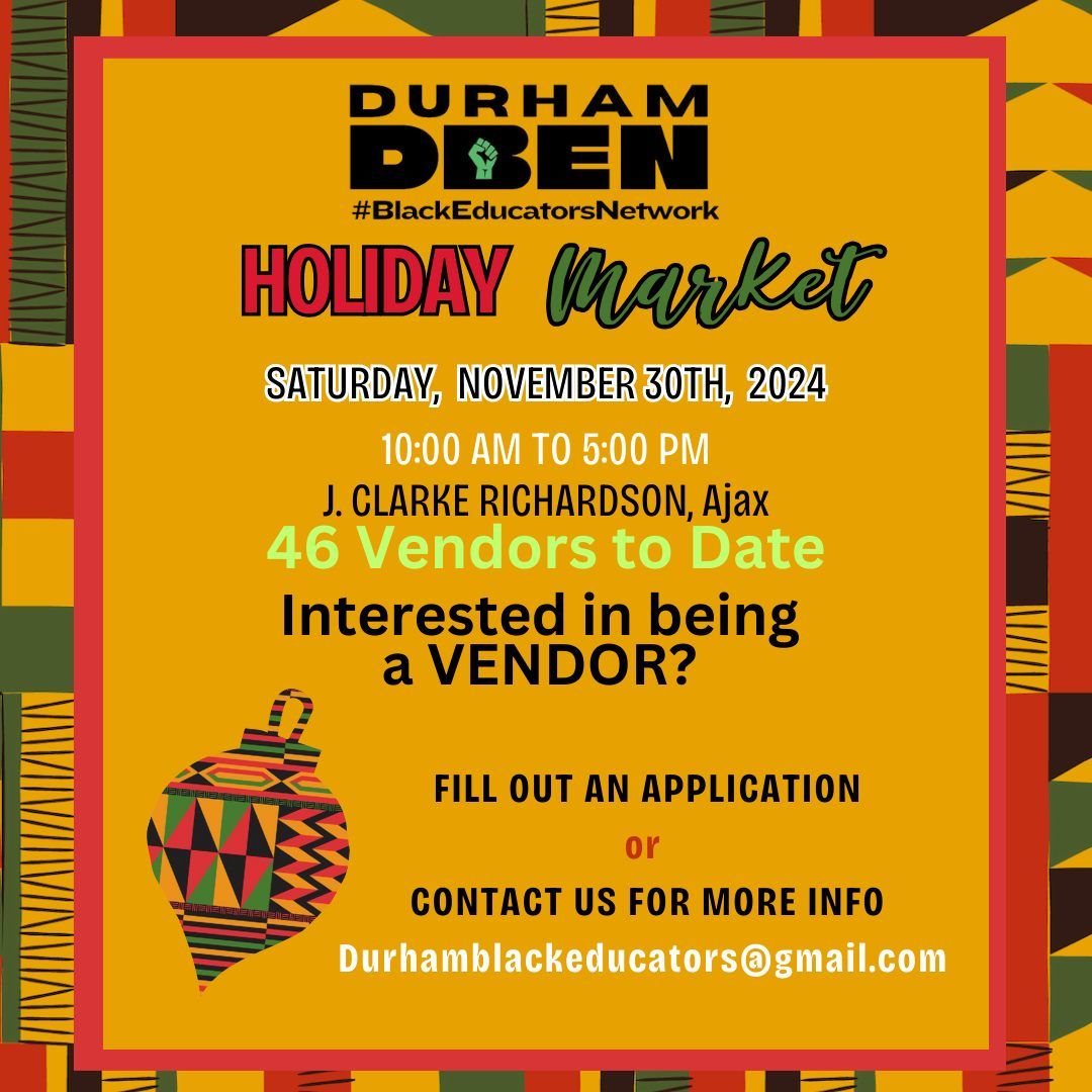 1st Holiday Vendor's Market