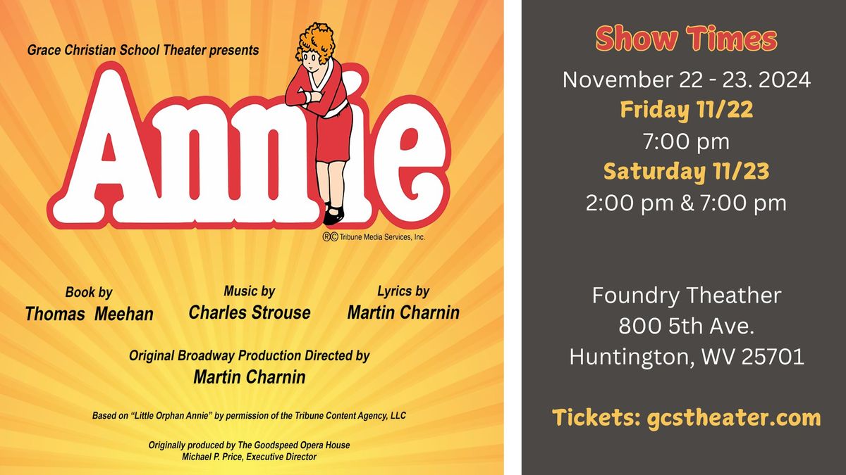 Grace Christian School Presents Annie