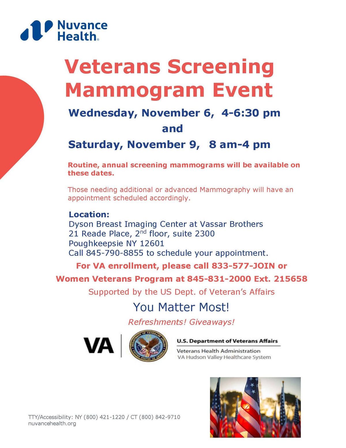 Veterans Screening Mammogram Event