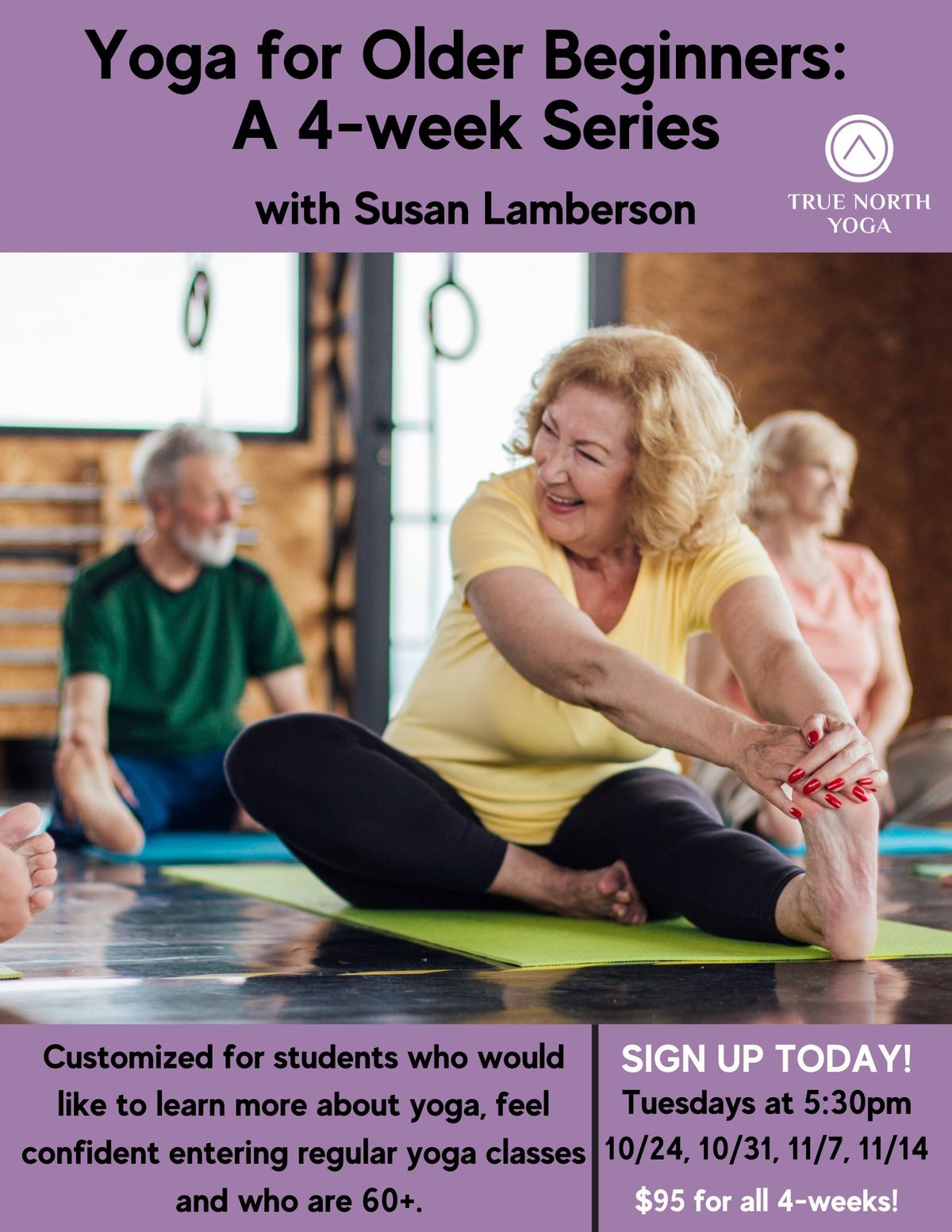 Yoga for Older Beginners 4-week Series