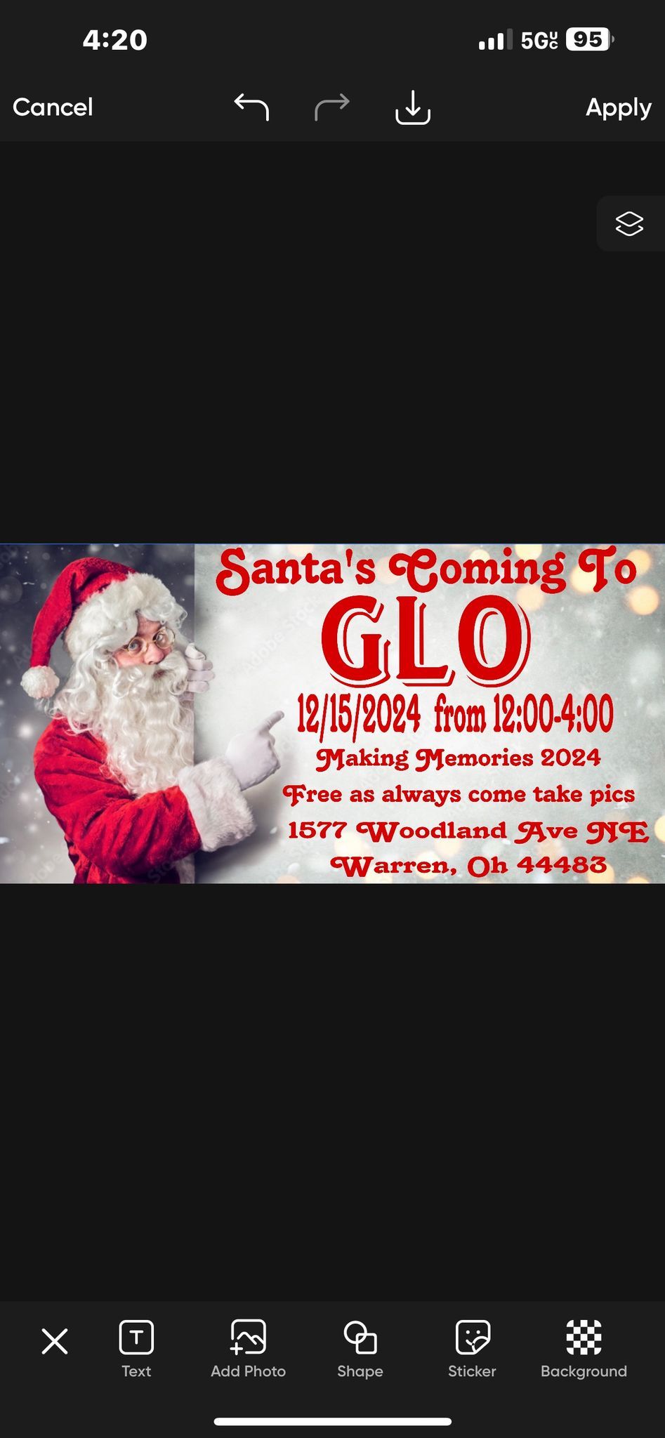 Santa's Coming to Glo!