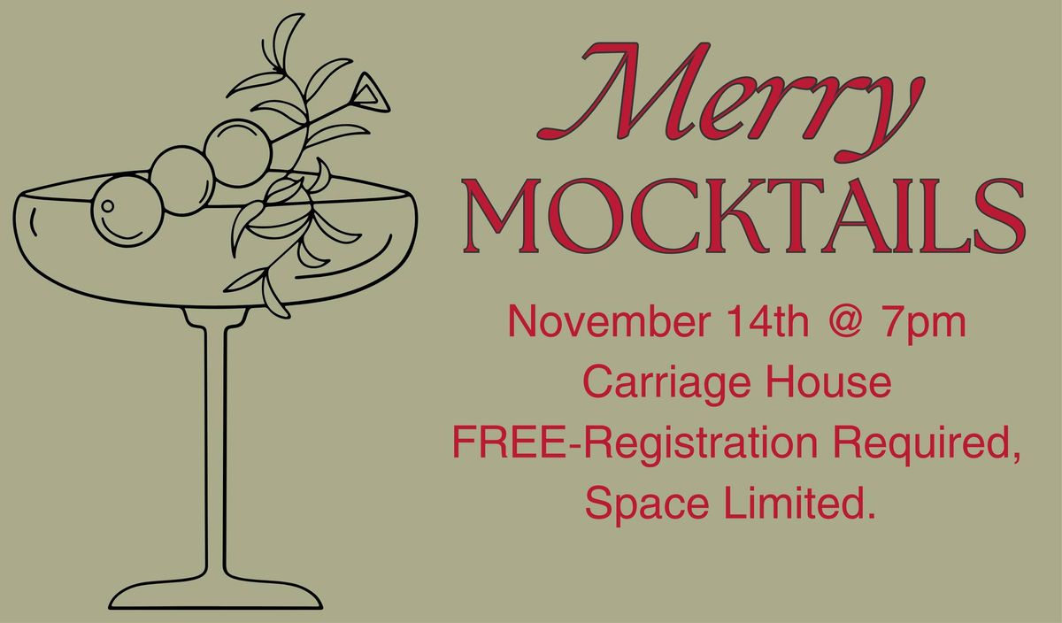 Merry Mocktails presented by Backyard Herbs Patch