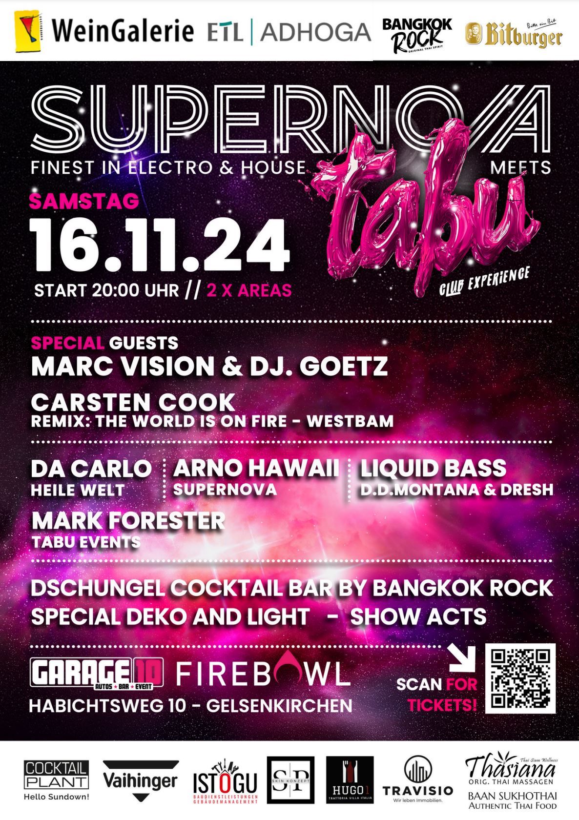 SUPERNOVA meets TABU CLUB EXPERIENCE