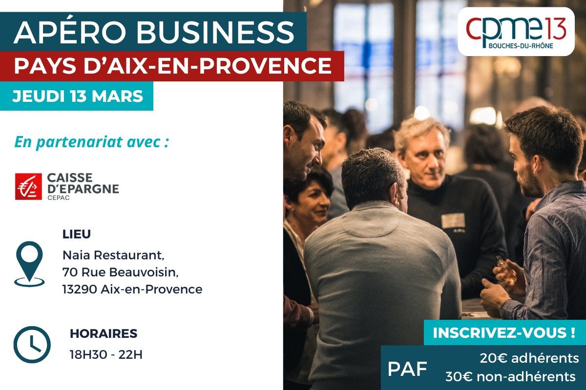 Ap\u00e9ro business Pays d'Aix-en-Provence CPME13